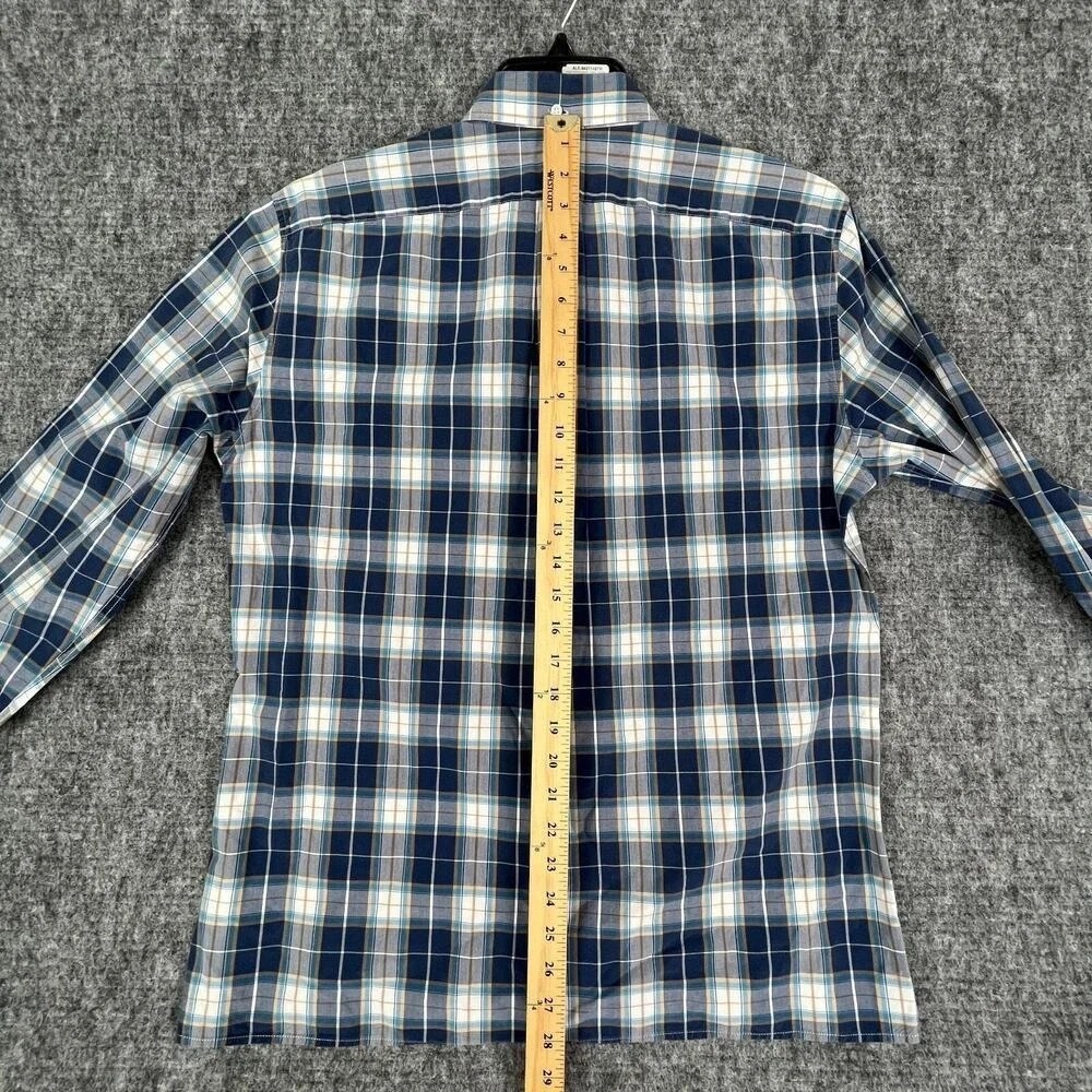 J Crew Plaid Shirt Men L Casual Everyday‎ Workwear Layering Classic Fit Office